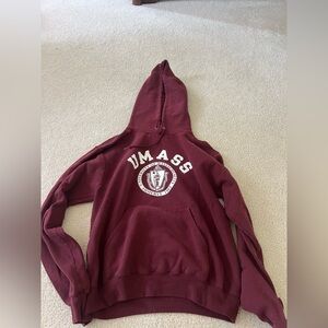 UMass Champion Red Sweatshirt Hoodie
